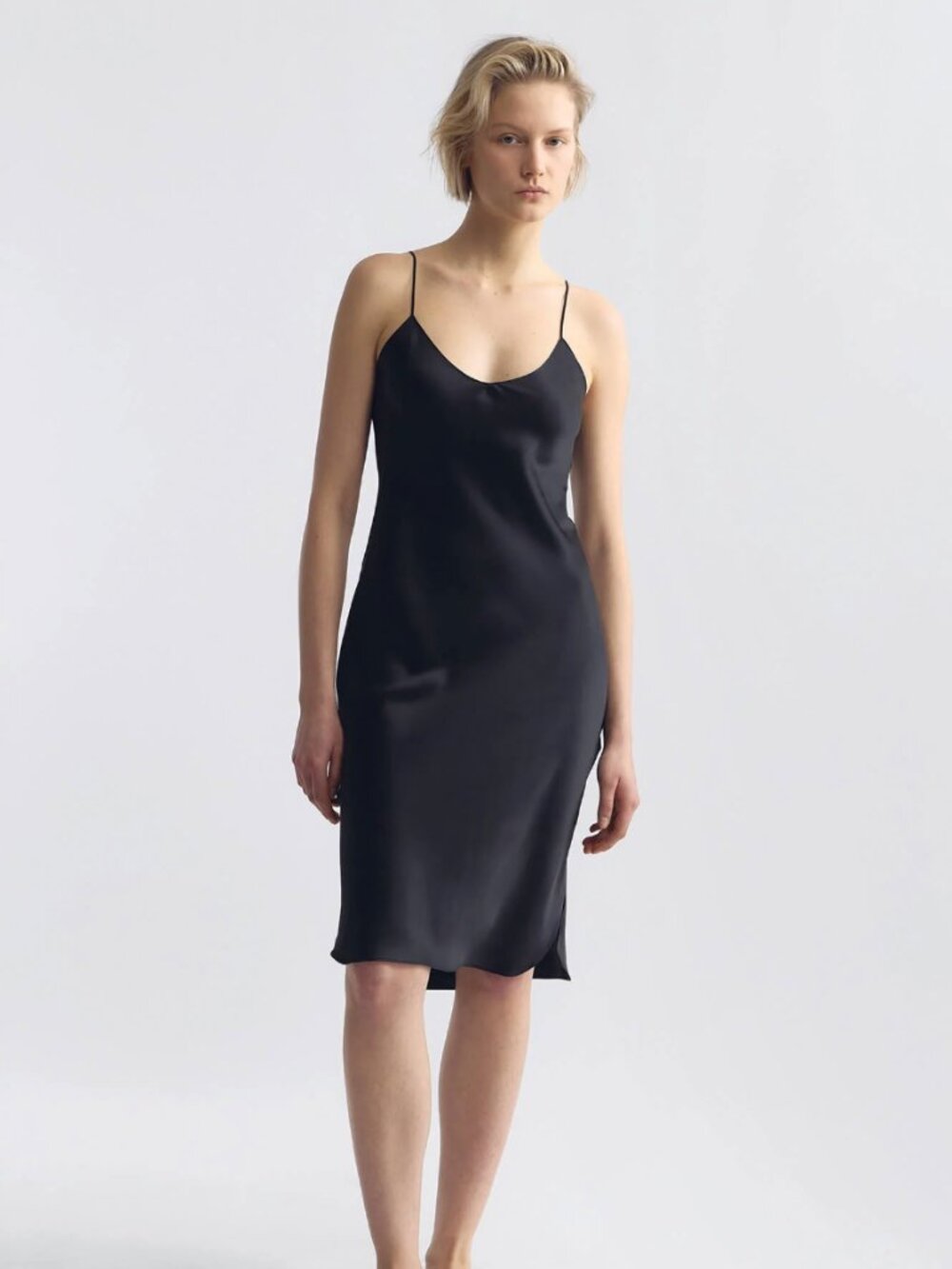 Nili Lotan Black Cami Slip Dress (S)